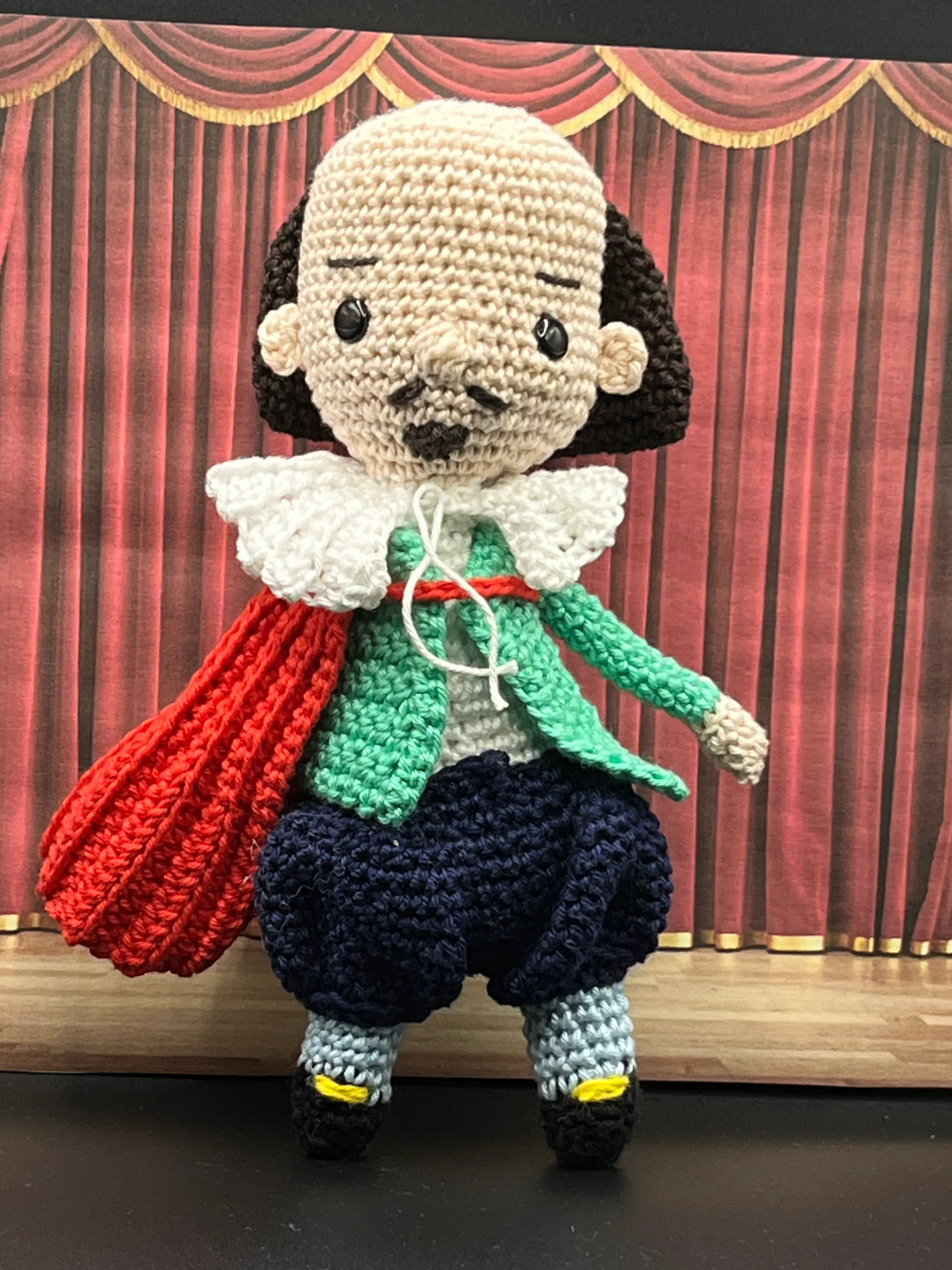 Alternate view of Shakespeare’s handmade dark period costume