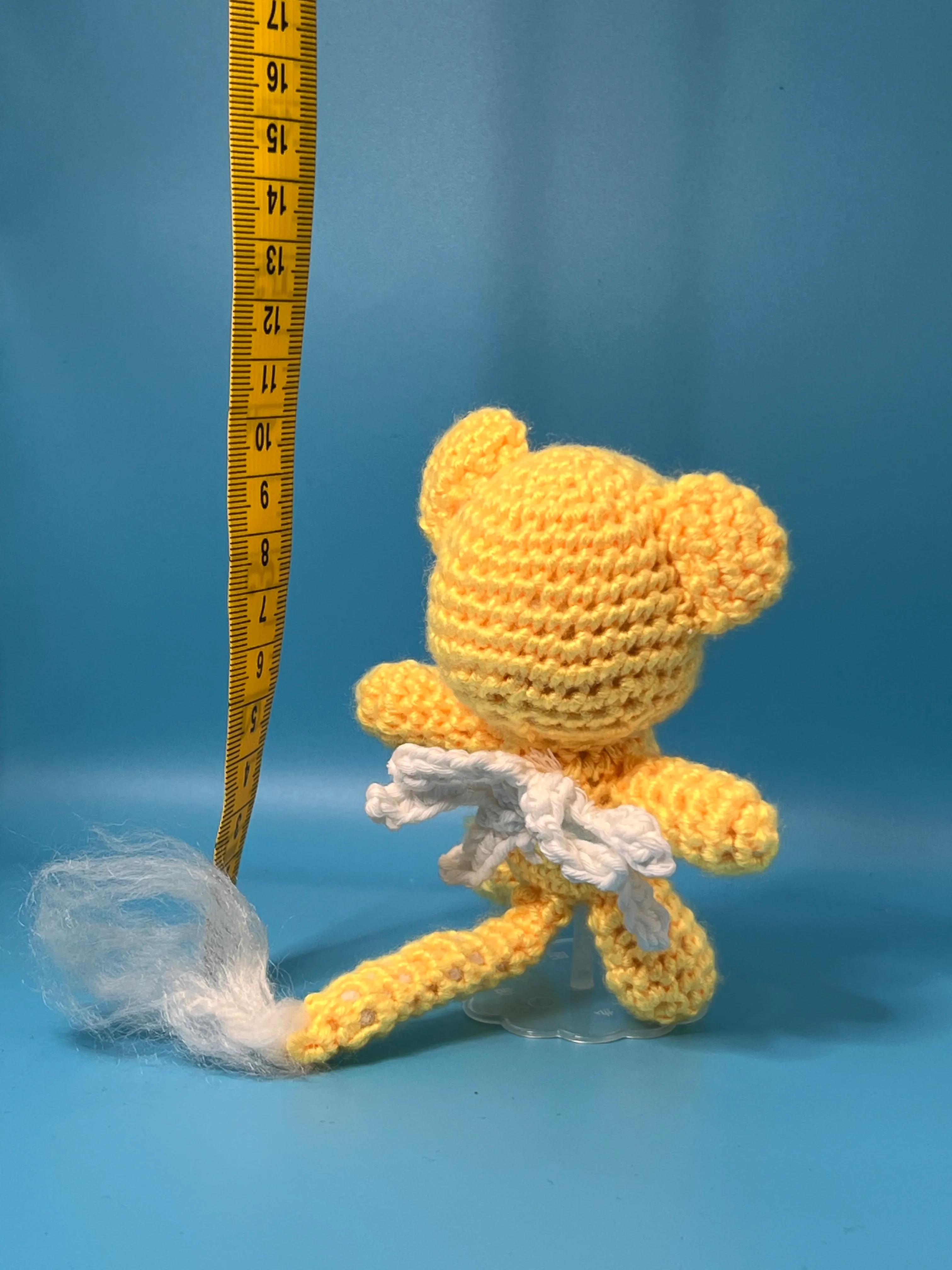 Alternate view of Kero showing the white crocheted wings