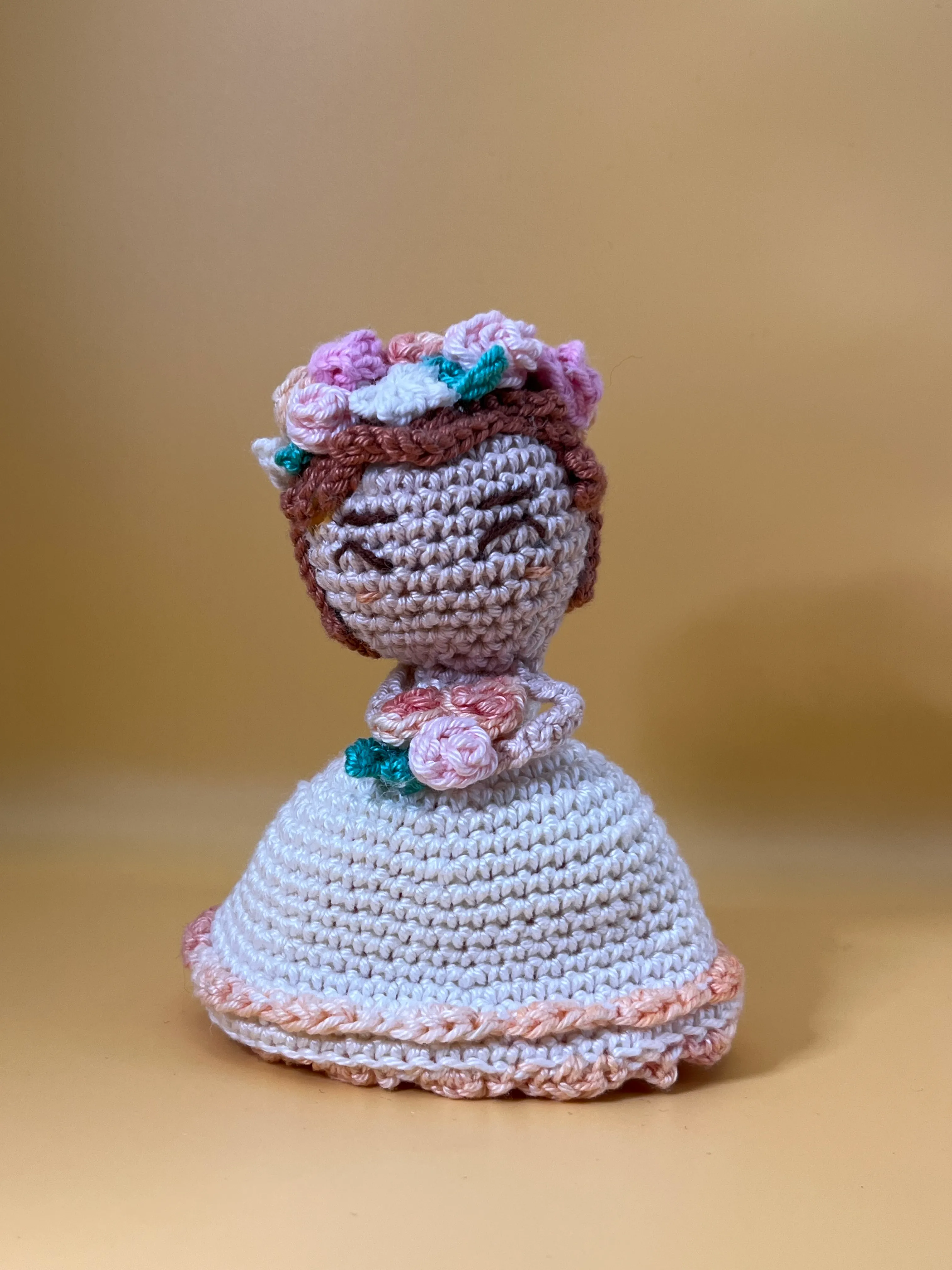 Alternate view of the flower-crowned bridesmaid